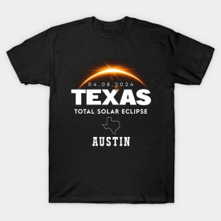 Austin Texas 2024 Total Solar Eclipse T-Shirt